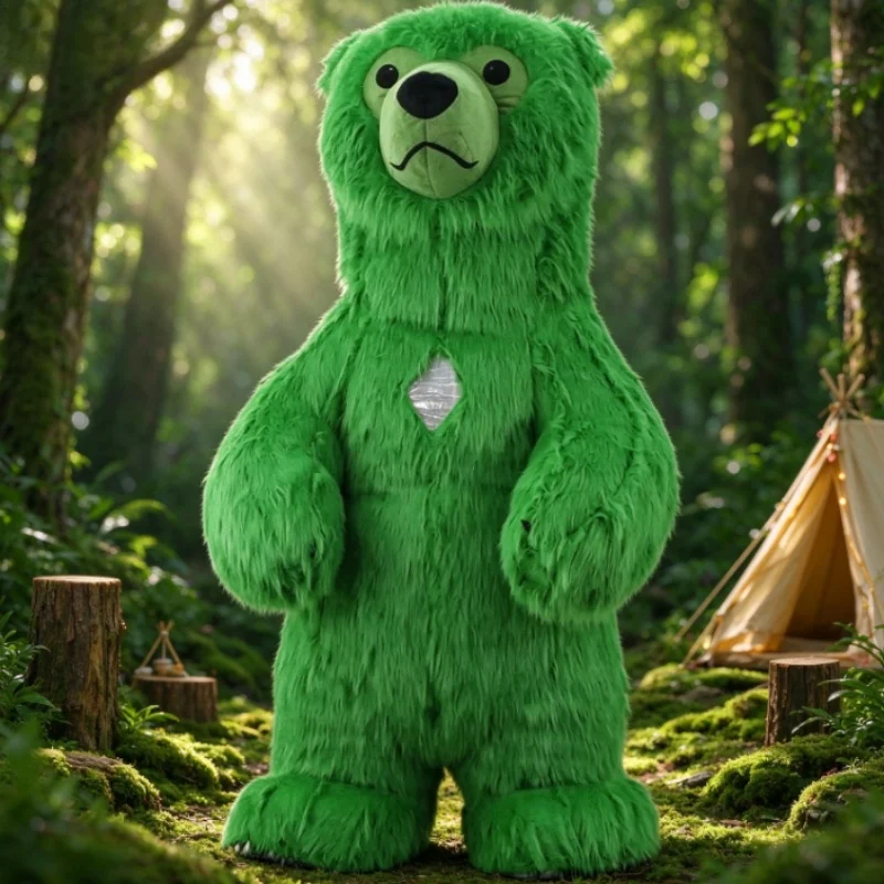 Furry Green Bear Inflatable Ma - огляд і ціна Wedding Dress