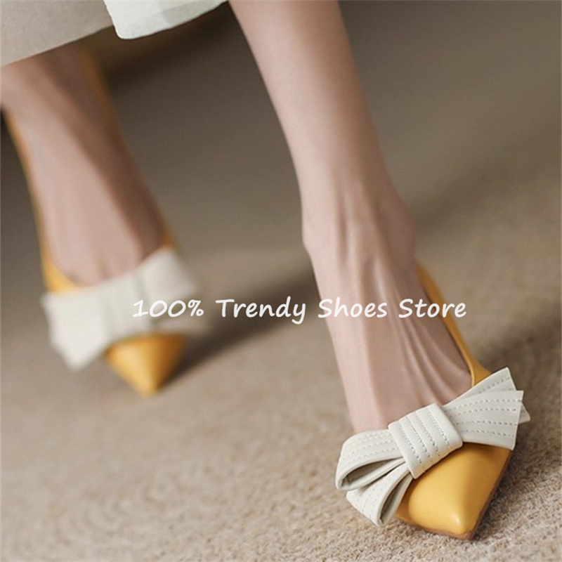 Butterfly Knot Decor Women Sli - огляд і ціна Womens Heels